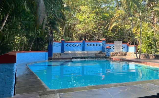 Swimming pool at resort near Bangalore